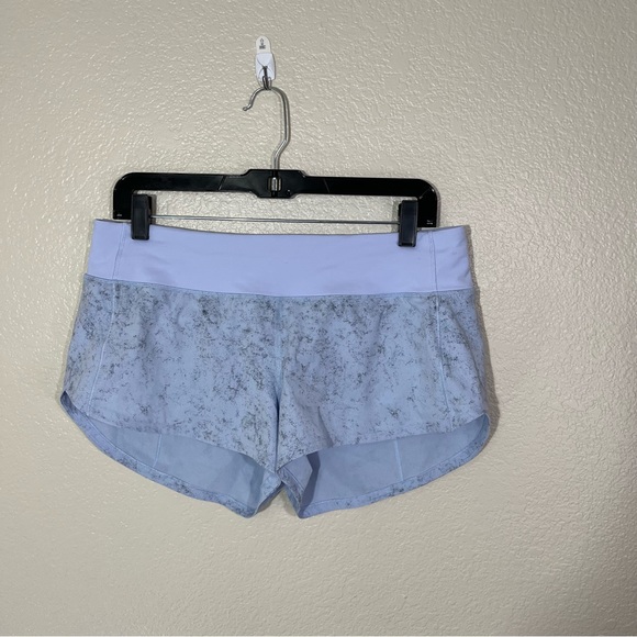 lululemon athletica Pants - Lululemon Speed Up Low Rise Lined Short 2.5" Marble Lilac Purple Size 8